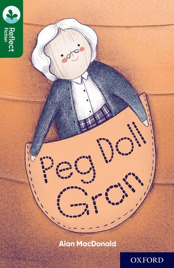 Book cover featuring an illustrated peg doll grandmother in a pocket.