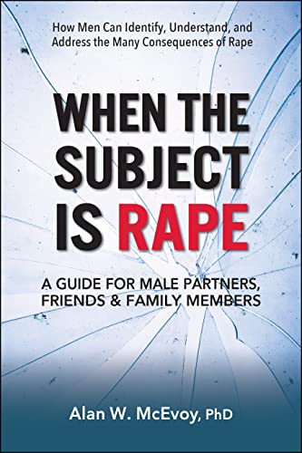 Book cover with title “When the Subject is Rape” and cracked glass effect.