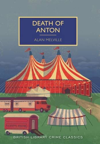 Book cover: "Death of Anton" with a circus tent illustration.