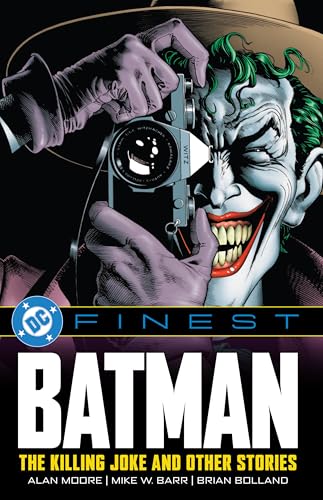 The Joker holding a camera, featured on the cover of a Batman graphic novel.