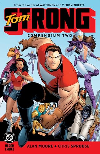 Comic book cover with colorful superheroes on a light blue background.