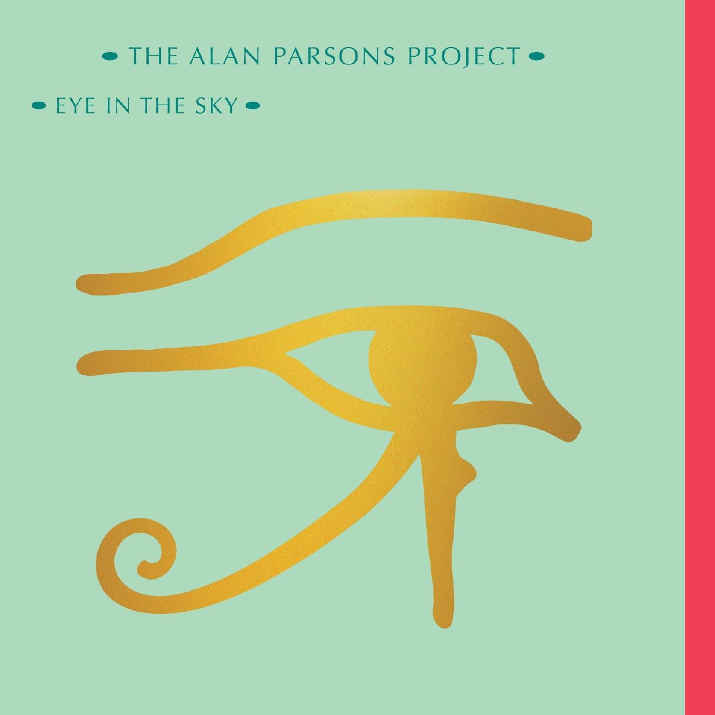 Album cover for The Alan Parsons Project’s “Eye In The Sky” with an Egyptian eye.