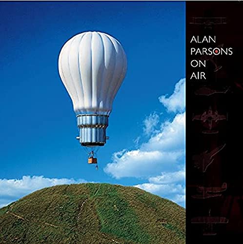 Album cover: hot air balloon over a green hill, text on right.