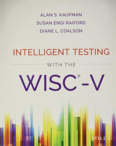 Book cover: "Intelligent Testing with the WISC-V" with colorful abstract design.