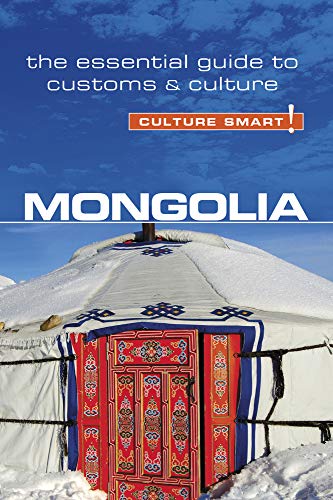 Book cover: “Mongolia” with a traditional ger (yurt) in a snowy landscape.