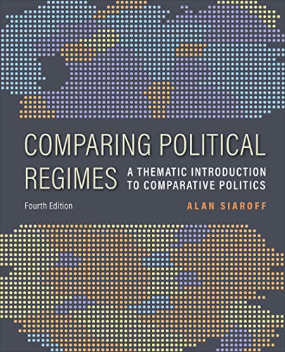Book cover: “Comparing Political Regimes”, fourth edition, by Alan Šiaroff.