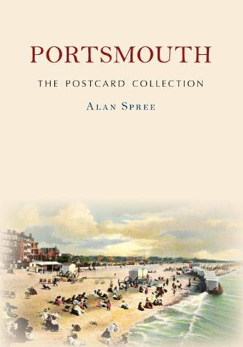 Book cover: "Portsmouth The Postcard Collection" with a beach scene.