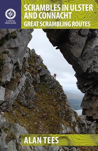 Book cover featuring a hiker on a rocky mountain ridge in Ireland.
