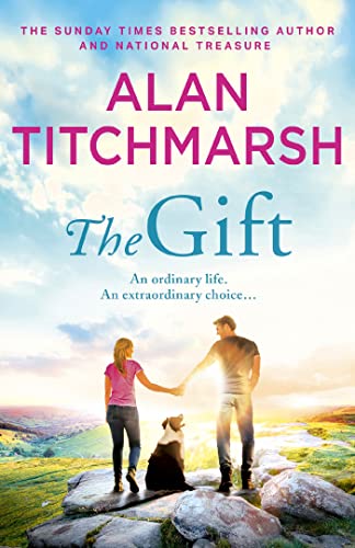 Book cover: couple and dog silhouetted against a landscape.