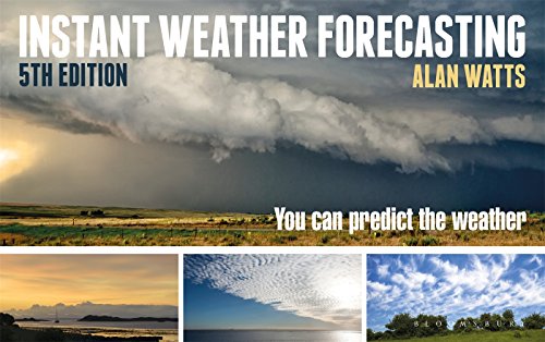 Book cover: “Instant Weather Forecasting” with stormy sky background.