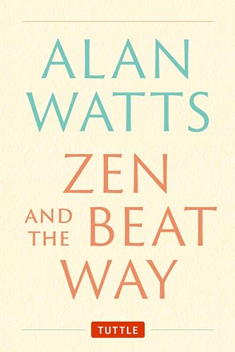 Book cover with text “Alan Watts Zen and the Beat Way” in orange and teal.