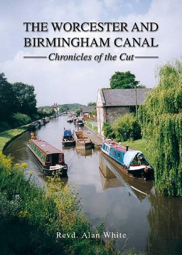 Book cover showing narrowboats on a canal with a stone building and weeping willow.