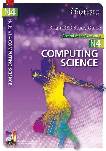 Bright Red study guide cover for National 4 Computing Science.