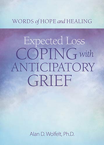 Book cover with purple text reading “Expected Loss: Coping with Anticipatory Grief.”