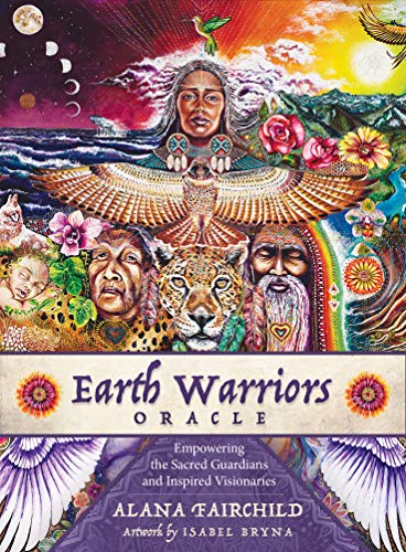 Colorful collage art featuring a central woman, eagle, jaguar, and faces with nature elements.