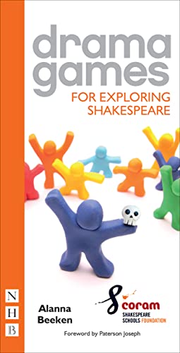 Book cover with colorful plastic figures and the title "Drama Games for Exploring Shakespeare".