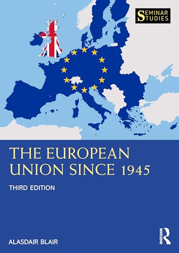 Book cover: map of Europe with stars, title "The European Union Since 1945".