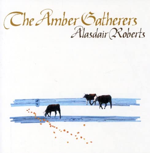 CD cover: cows grazing near abstract blue and orange lines.