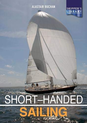 Book cover: sailboat under full sail, title “Short-handed Sailing”.