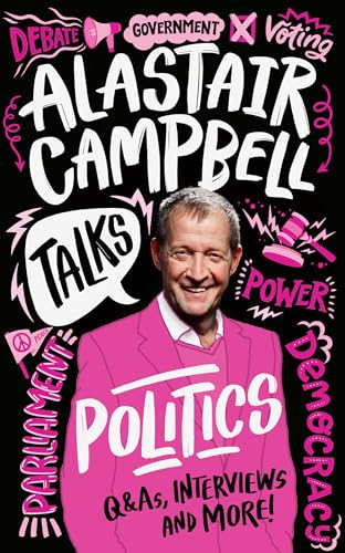 Book cover featuring Alastair Campbell, with political imagery and text.