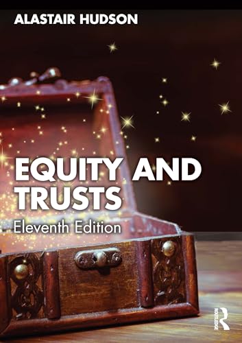 Book cover for “Equity and Trusts”, eleventh edition, with a treasure chest.