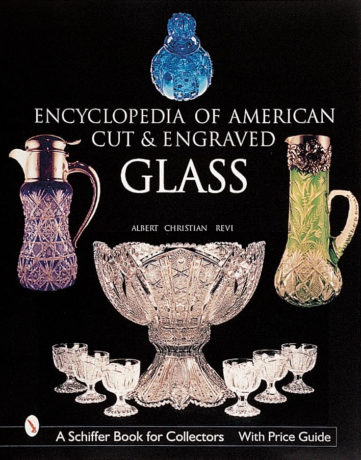 Book cover featuring antique American cut and engraved glass objects.
