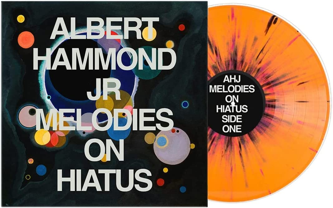 Albert Hammond Jr. "Melodies on Hiatus" vinyl record, colorful abstract cover.