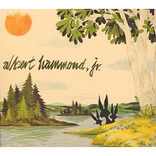 CD cover: painted landscape with trees, water, and a setting sun.
