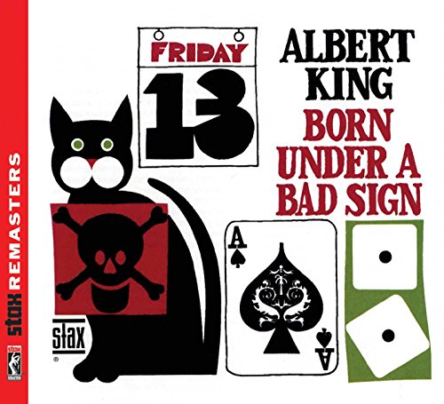 Albert King album cover with black cat, cards, and "Friday the 13th".