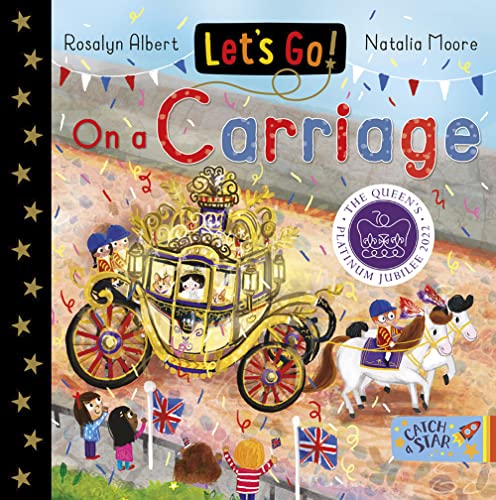 Children’s book cover depicting a golden carriage with horses and crowds.