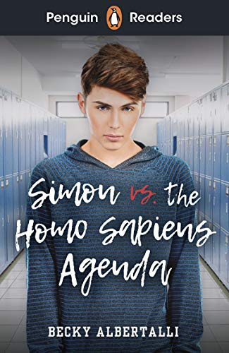 Book cover: young man in a hoodie, school lockers in background.
