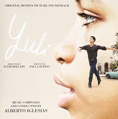 “Yuli” soundtrack CD cover: close-up of a face with a dancer in the background.