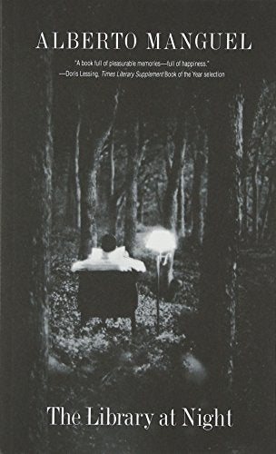 Book cover showing a person reading in a chair in a dark, wooded forest.