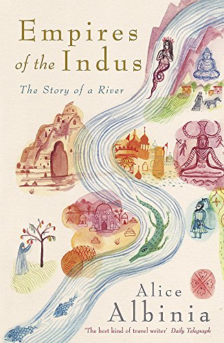 Book cover featuring a winding river illustration with historical figures and architectural sketches.