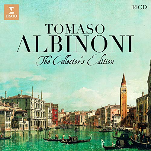 CD cover for Albinoni’s “The Collector’s Edition” featuring a Venetian canal scene.