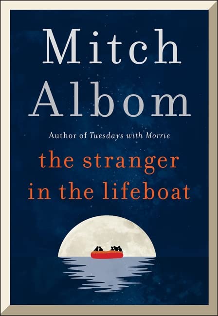 Book cover: dark blue background, white text, small red lifeboat silhouette.
