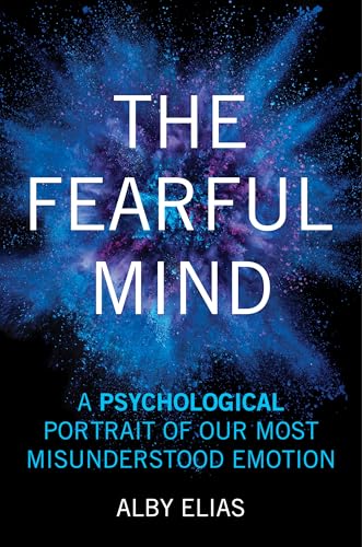 Book cover: “The Fearful Mind” with a blue and purple nebula background.