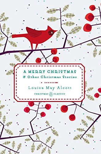 Book cover with red cardinal on branch, red berries, and white background.