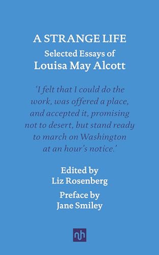 Blue book cover with white text: “A Strange Life: Selected Essays.”