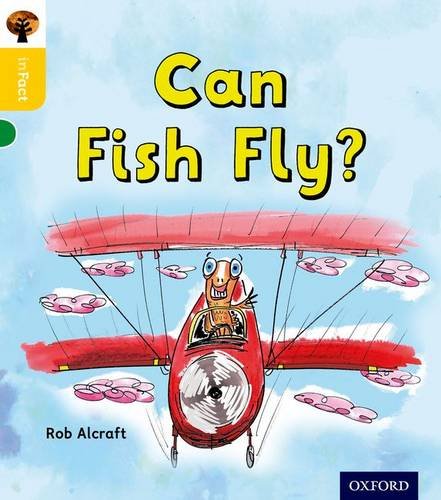 Book cover: a cartoon fish piloting a red biplane with clouds.