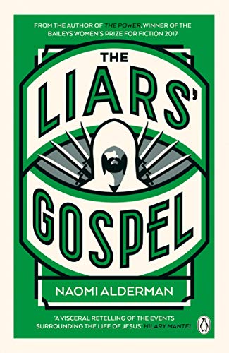 Book cover: green and white design with text “The Liars’ Gospel” and a dove.