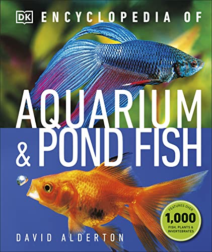 Book cover featuring a betta and goldfish, titled "Encyclopedia of Aquarium & Pond Fish".
