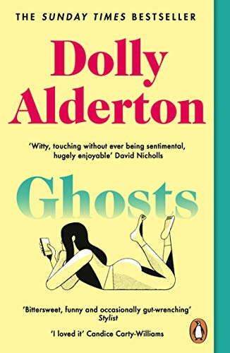 Book cover: "Ghosts" by Dolly Alderton, featuring a reclining woman.