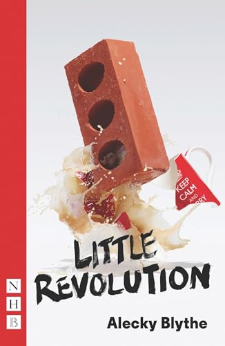 Book cover: a brick breaking into a mug with a “Keep Calm” flag.