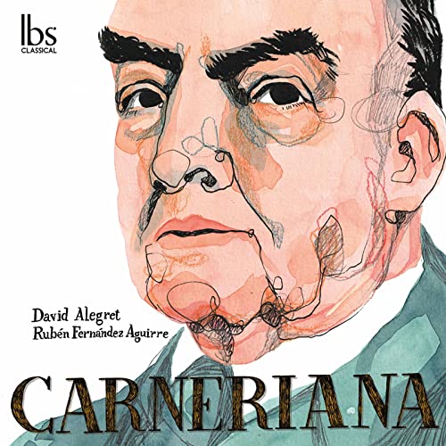 CD cover: watercolor portrait of a man with abstract red lines.