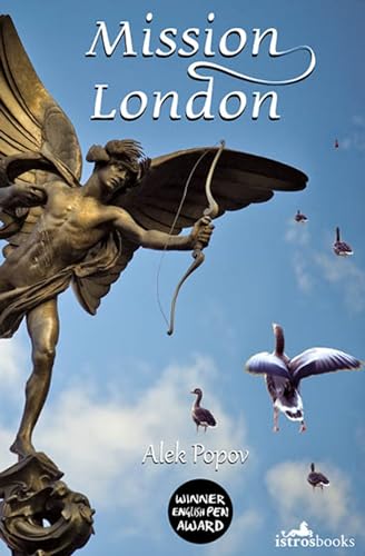 Book cover: "Mission London" featuring a statue of a winged figure.