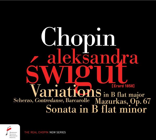 CD cover for Aleksandra Swigut performing Chopin’s piano works.