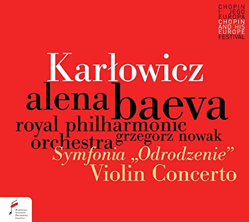 CD cover with red background and white text listing composers and performers.