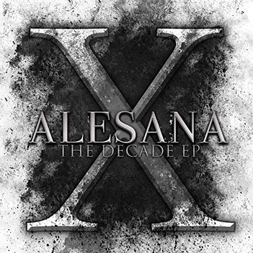 Alesana’s “The Decade EP” CD cover: a large black “X” with band name.