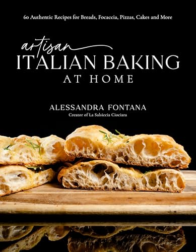 Cookbook cover featuring golden brown focaccia and elegant title text.